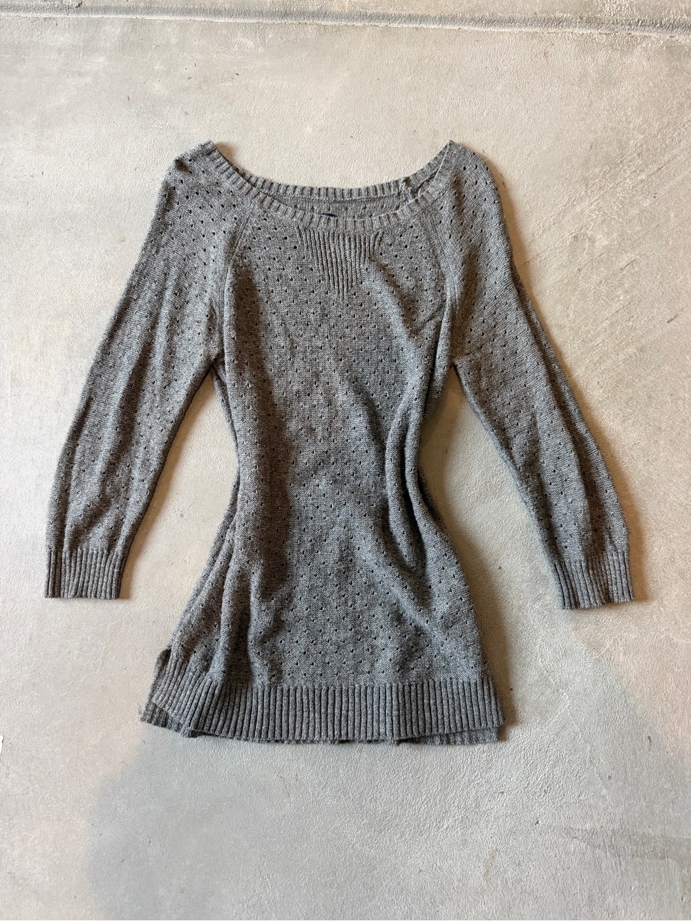 Vintage American Eagle Outfitters Gray Knit y2k Sweater